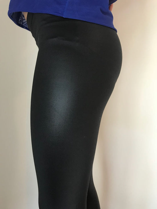 Shine Black Leggings