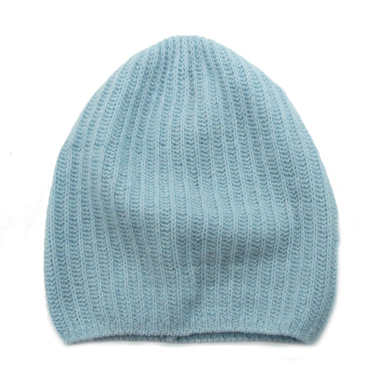 CASHMERE SLOUCHY RIBBED HAT