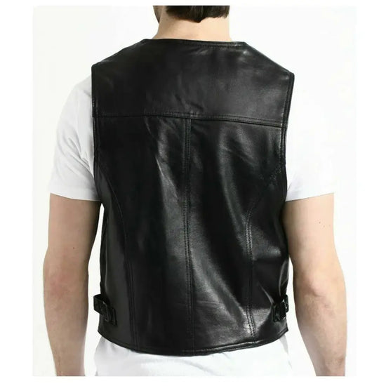 Men’s Motorcycle Fashion Leather Vest