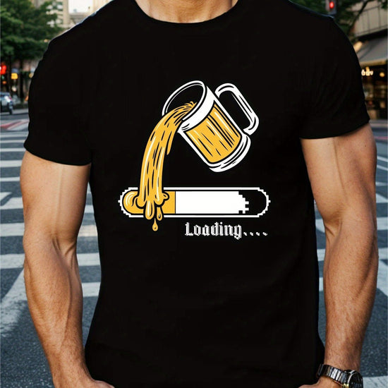 Beer Load Printed T-shirt, Men&