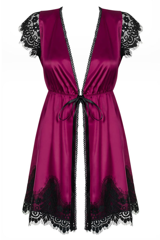 861-PEI-5 Peignoir fuchsia - L/XL