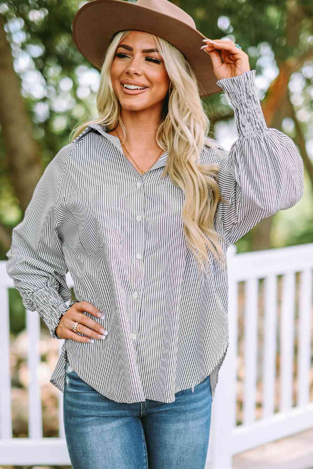 Fernanda Lantern Sleeve Shirt - Sequel atire