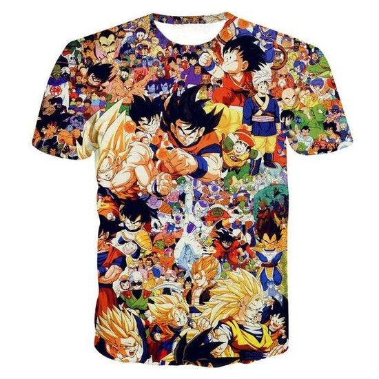 Dragon Ball Z 3D T Shirt Men Summer Top super son goku Funny T-Shirts anime vegeta DragonBall Tshirt Summer cartoon print Tops