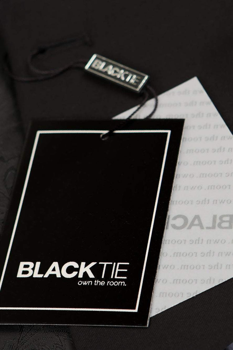 "Milan" Black Tuxedo Jacket Peak (Separates) - Sequel atire