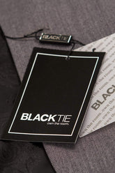 "Sebastian" Grey Pindot Tuxedo Jacket Shawl (Separates) - Sequel atire